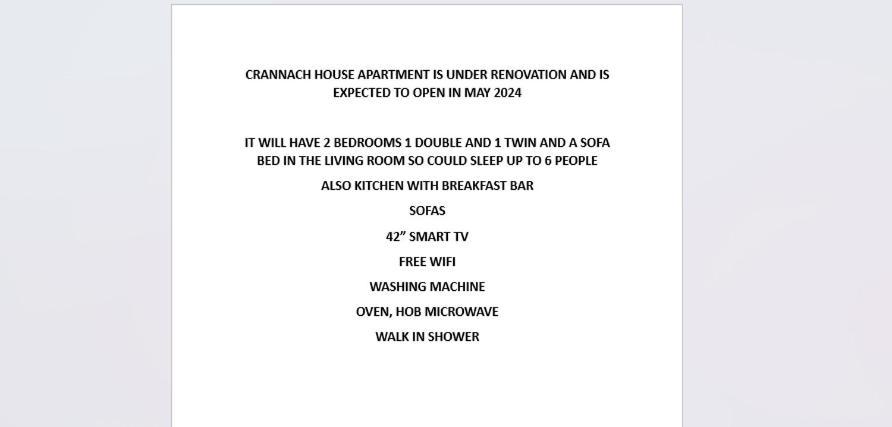 Crannach House Apartment Ballater Eksteriør bilde